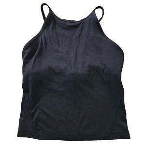 Lululemon black tank top‎ Slim Racerback Cropped Tank fits Small